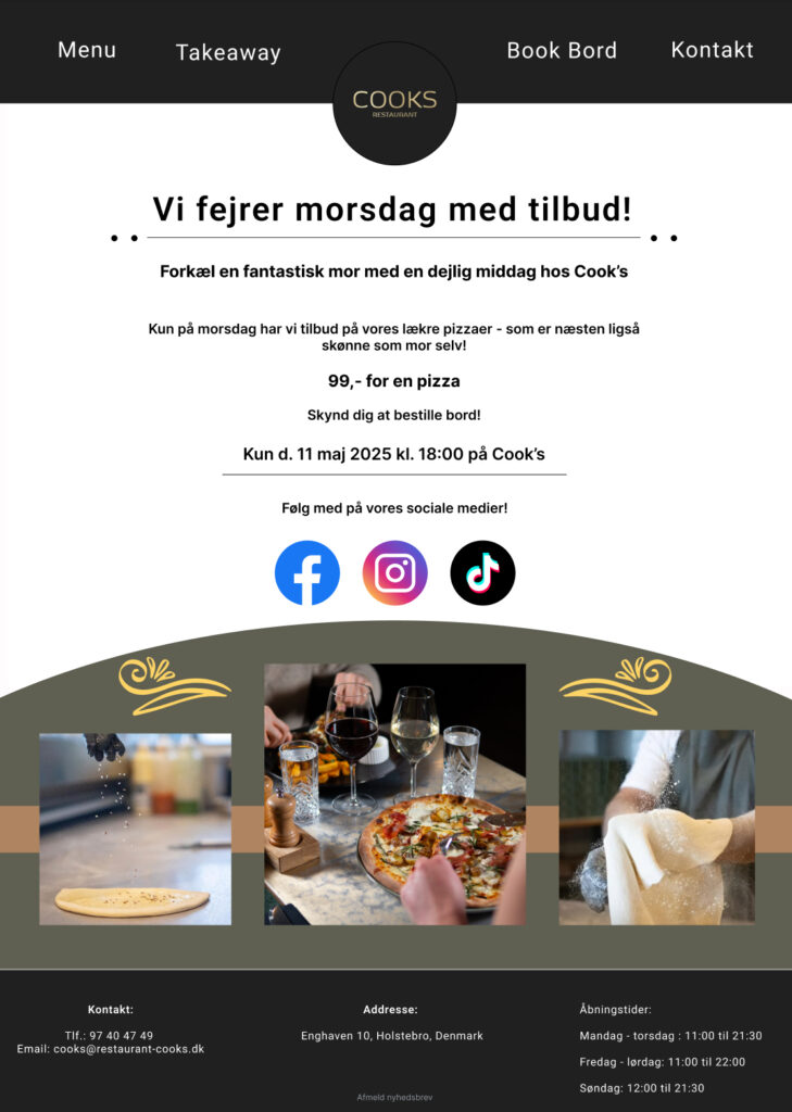 restaurant cooks nyhedsbrev
