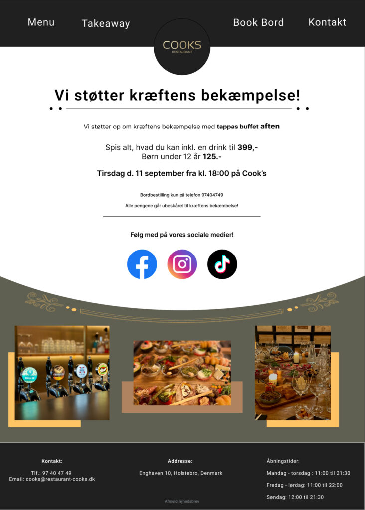 restaurant cooks nyhedsbrev